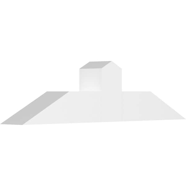 Ekena Millwork Portland Architectural Grade PVC Gable Bracket, 48"W x 12"H x 6"D x 6"F, 6/12 Pitch GBP048X12X0606POR00 - main